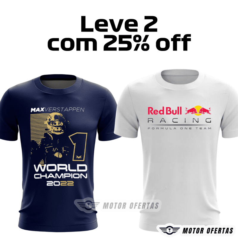 Compre 2 com 25% - Camisetas da F1 Variadas