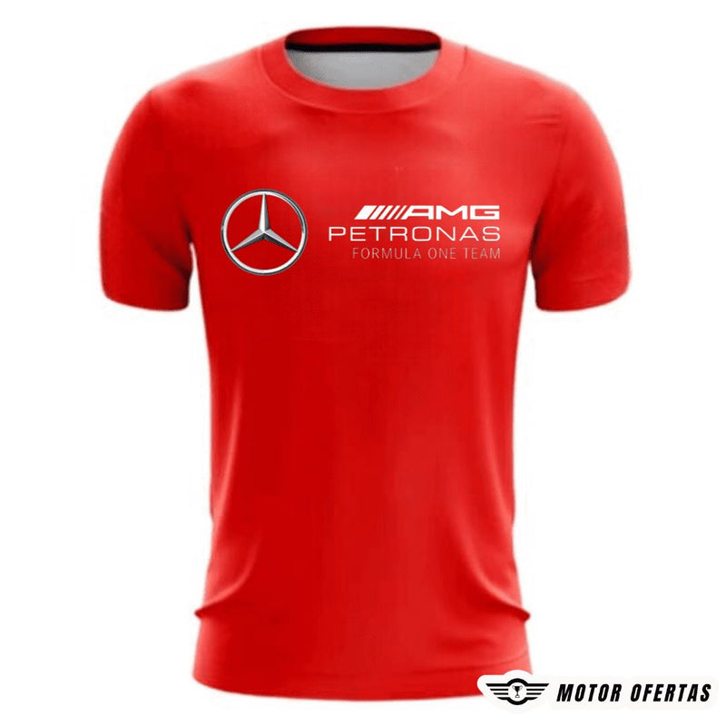 Camisetas da Mercedes de Algodão Camisetas da Mercedes de Algodão Motor Ofertas Vermelho P 