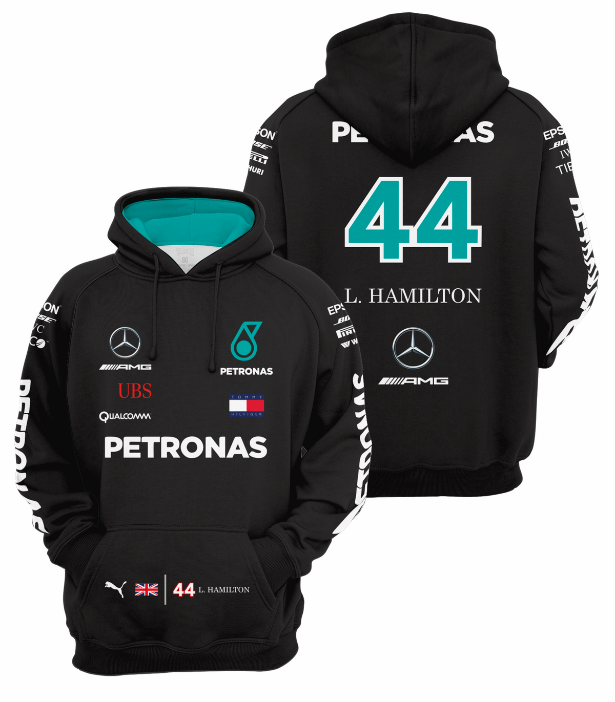 Moletom Double Felpado Unissex - Mercedes Hamilton - Ref. MV2.14