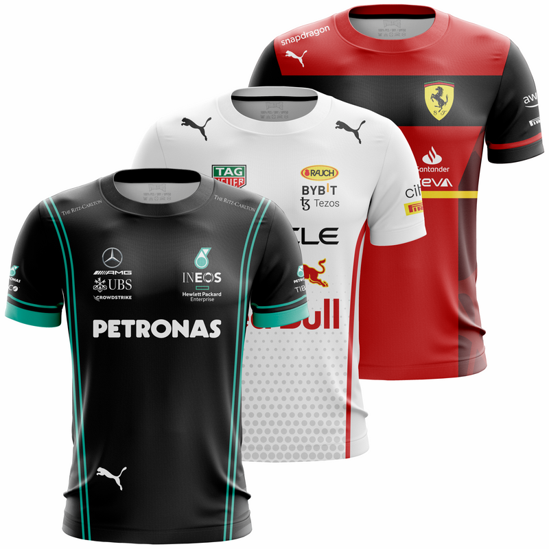 Kit 3 camisetas F1 Dry-fit