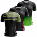 Combo 3 - Camiseta Dry Fit Adulto Unissex - Treino