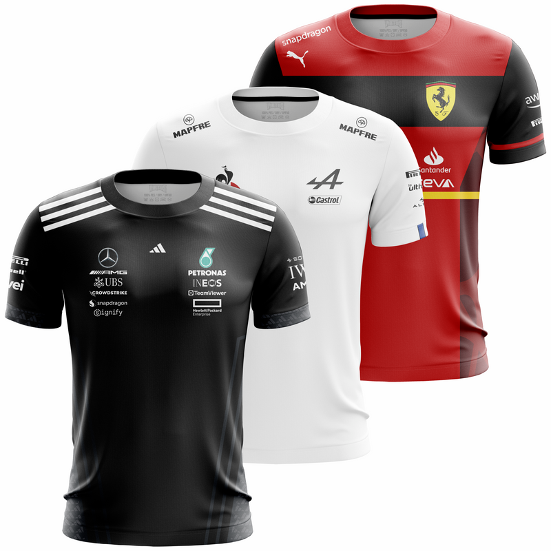 Combo 3 - Camiseta Dry Fit Adulto Plus Size Unissex - Equipes F1