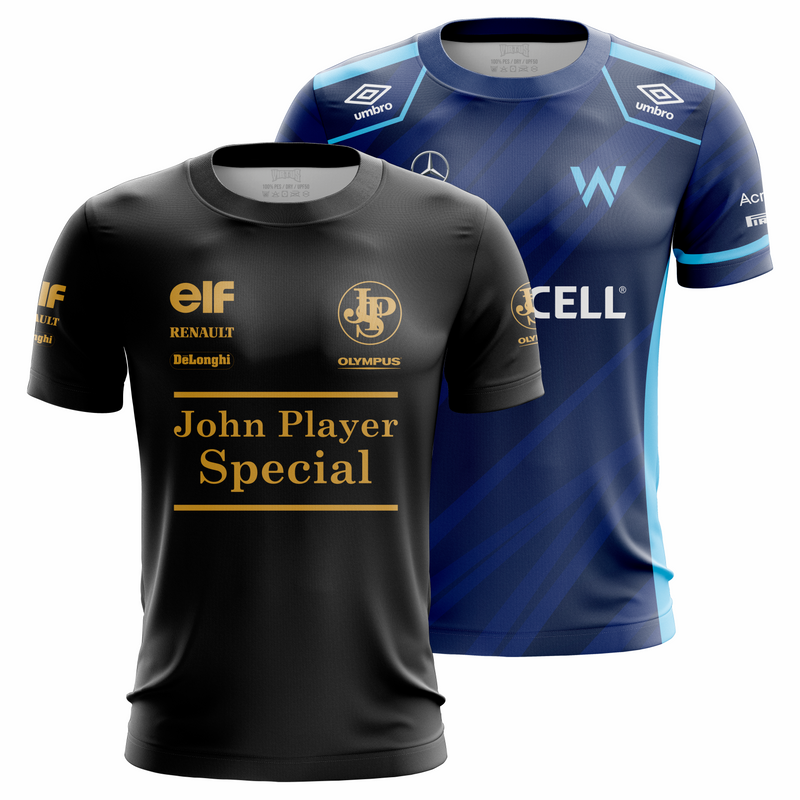 Combo 2 - Camiseta Dry Fit Adulto Plus Size Unissex - Equipes F1