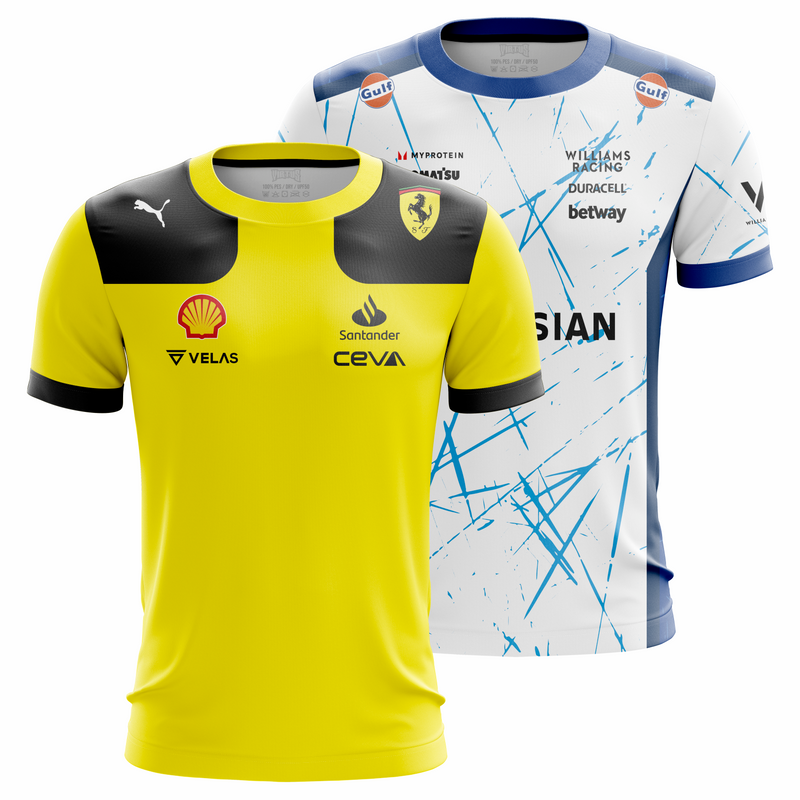 Combo 2 - Camiseta Dry Fit Adulto Plus Size Unissex - Equipes F1