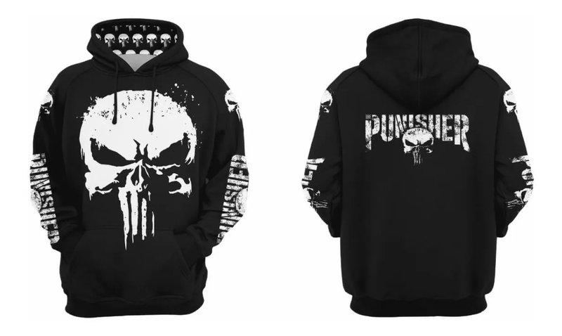 Blusa de Moletom Punisher (Justiceiro)