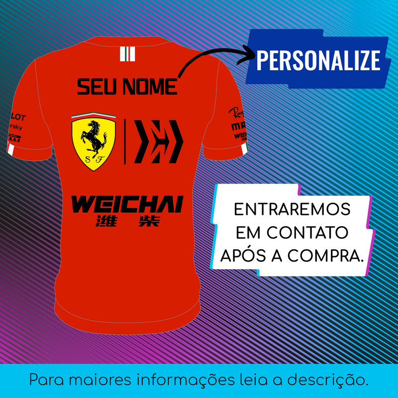 Camiseta Dry Fit Unissex - Ferrari - Ref. MV1.5
