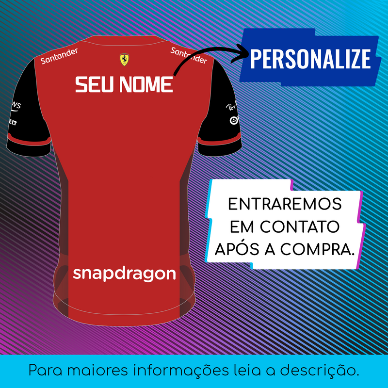 Camiseta Dry Fit Unissex - Ferrari - Ref. MV1.2