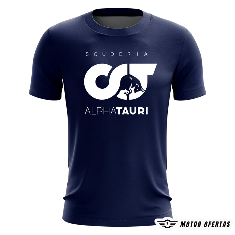 Camiseta da Alpha Tauri Azul  em Algodão