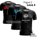 Pague 2 e Leve 3: Camisetas Pretas da F1 de Algodão