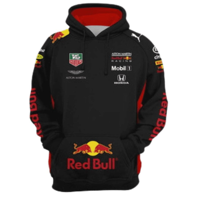 Blusa de Moletom da Red Bull Preto Blusa de Moletom da Red Bull Preto Motor Ofertas RED BULL PRETO PP 