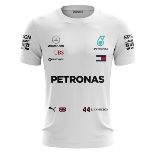 Camiseta Branca de Lewis Hamilton Dryfit Camiseta Branca de Lewis Hamilton Dryfit Motor Ofertas P 