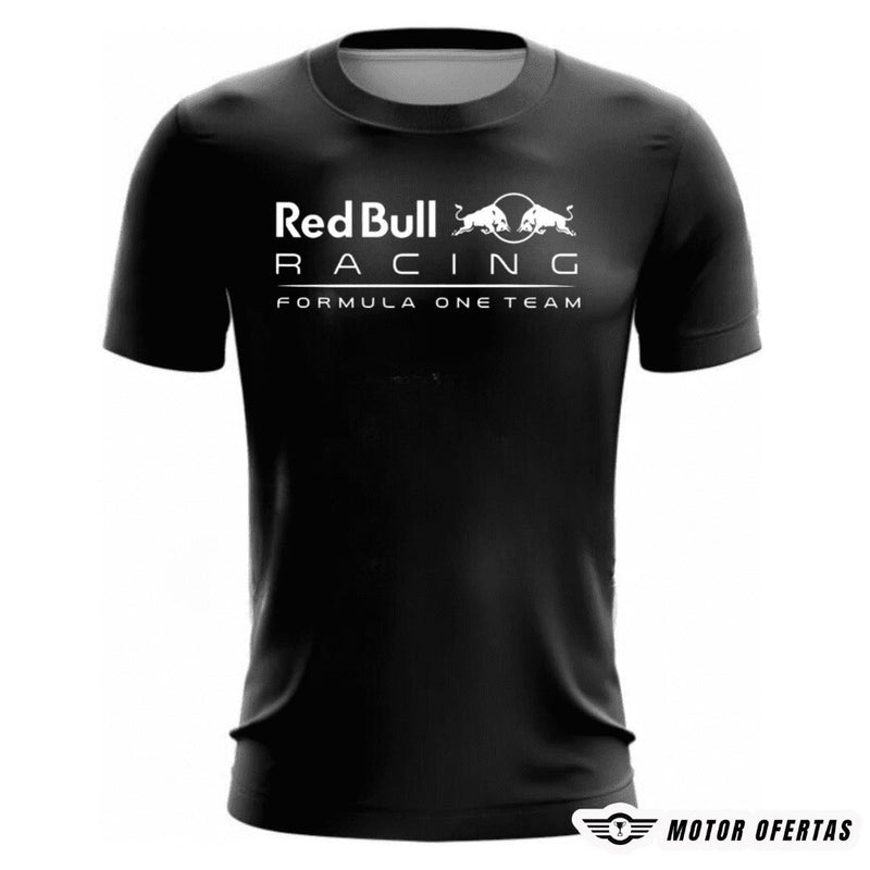 Camisetas da Red Bull da F1 de Algodão Camisetas da Red Bull da F1 Motor Ofertas Preto P 