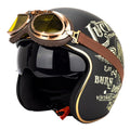 Capacete de Moto Retro estilo Harley Motorcycle Accessories Capacete Harley Motorcycle Motor Ofertas Preto 62 