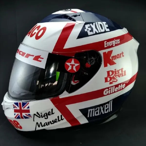Capacete do Nigel Mansell de 1993 Capacete do Nigel Mansell de 1993 Motor Ofertas 