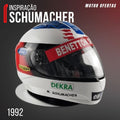 Capacetes do Schumacher em Tamanho Real Capacetes do Schumacher em Tamanho Real Motor Ofertas Schumacher 1992 56 
