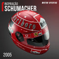 Capacetes do Schumacher em Tamanho Real Capacetes do Schumacher em Tamanho Real Motor Ofertas Schumacher 2005 56 