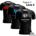 Compre2 Leve 3 - Camisetas Pretas da F1 de Algodão Compre2 Leve 3 - Camisetas Pretas da F1 de Algodão Motor Ofertas Alfa Romeo + Williams + Haas P 